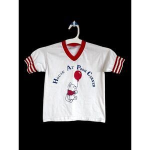 VTG 80s Winnie The Pooh Ringer T-Shirt “House At Pooh Corner” Jerzees Kids 6-8x